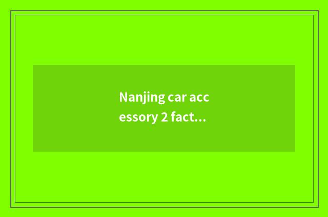 Nanjing car accessory 2 factories what property?