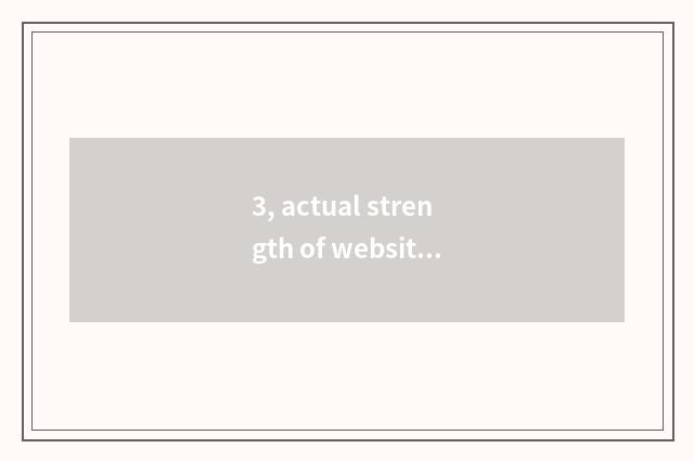 3, actual strength of website of which finance and economics is abundant? Websit