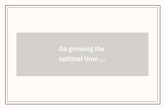 Go growing the optimal time that beach island travels?