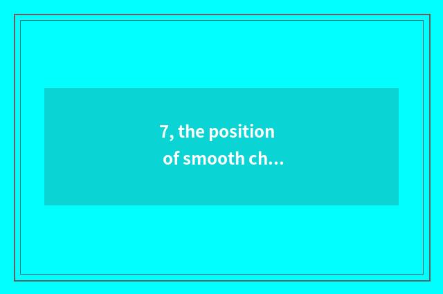 7, the position of smooth chip of smooth fast science and technology?