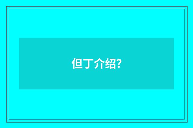 但丁介绍？