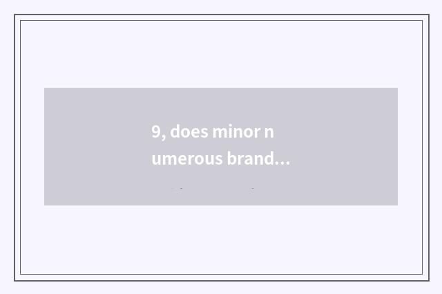 9, does minor numerous brand recommend par shoe?