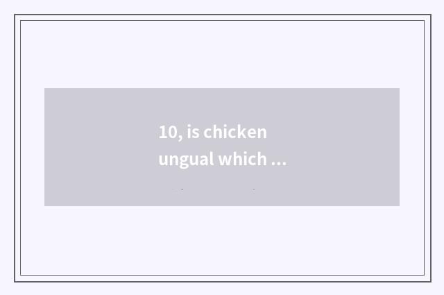 10, is chicken ungual which join in inn pop chart?