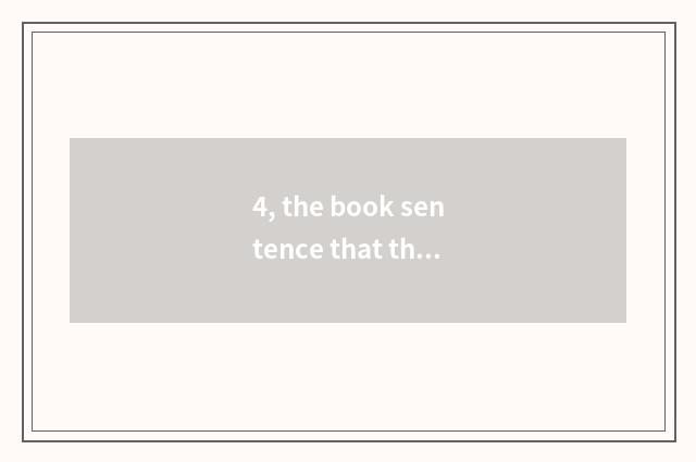 4, the book sentence that the life is helpful for mental health?