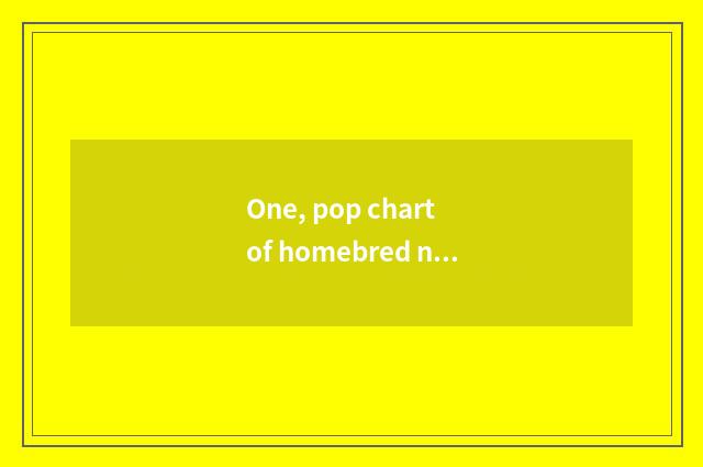 One, pop chart of homebred number camera?