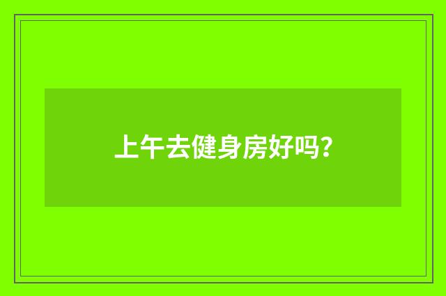 上午去健身房好吗？