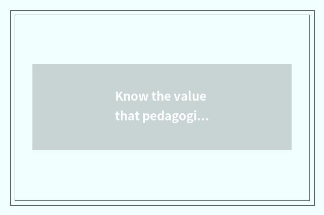 Know the value that pedagogic psychological achievement inquires