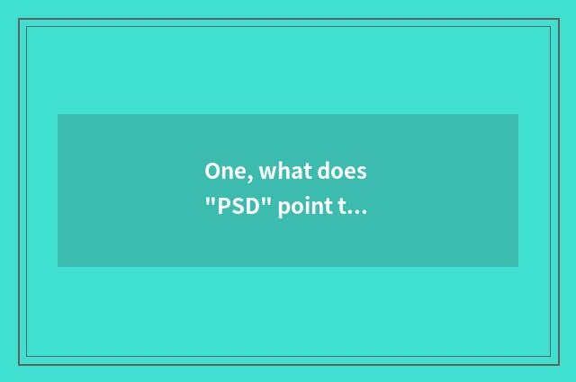One, what does 