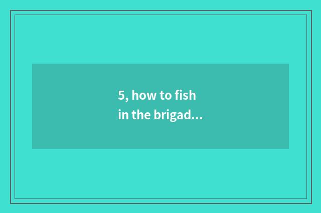 5, how to fish in the brigade of pet elf world?