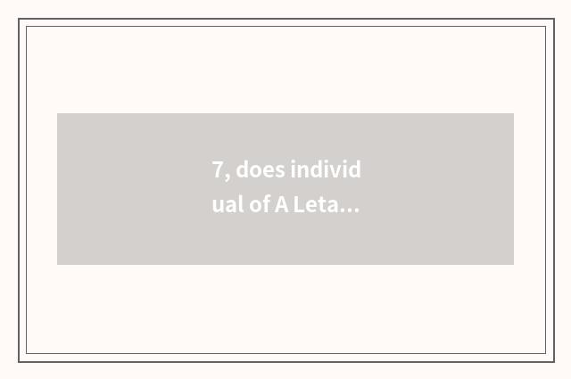 7, does individual of A Letai pan allow pan?