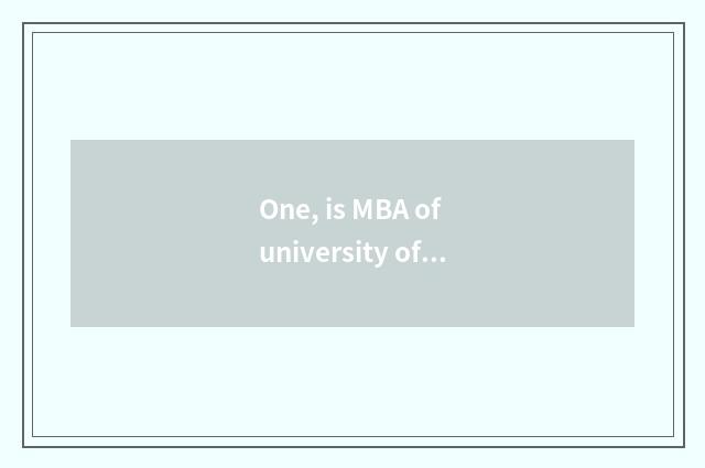 One, is MBA of university of central finance and economics tuitional?