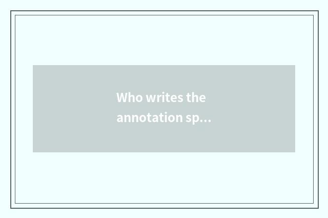 Who writes the annotation speech of love?