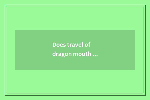 Does travel of dragon mouth the East China Sea go vacationing is region market i