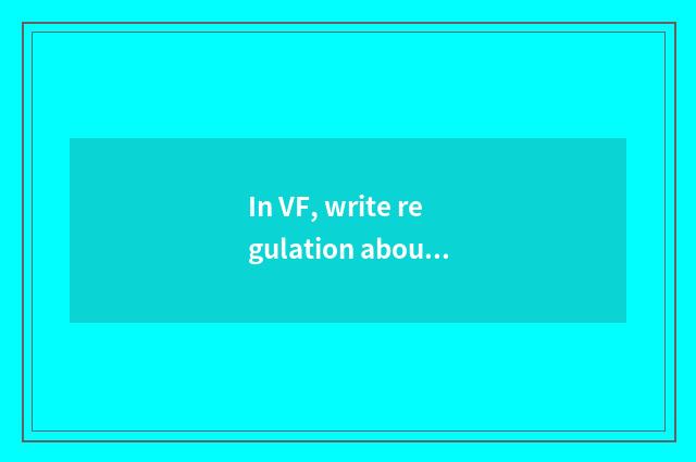 In VF, write regulation about jussive, is is following statement correct () ?