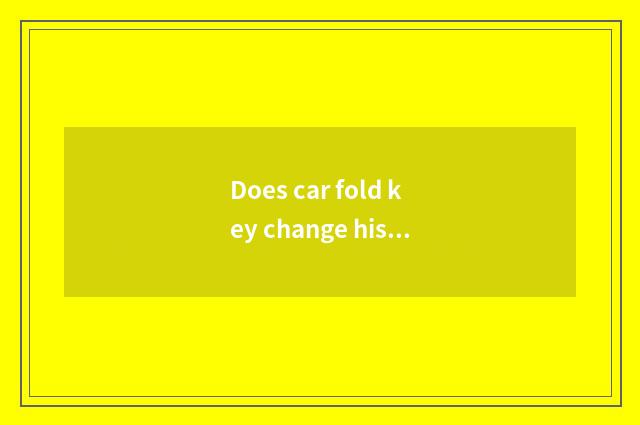 Does car fold key change his costume or dress?