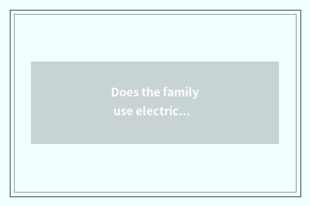 Does the family use electric safety general knowledge?