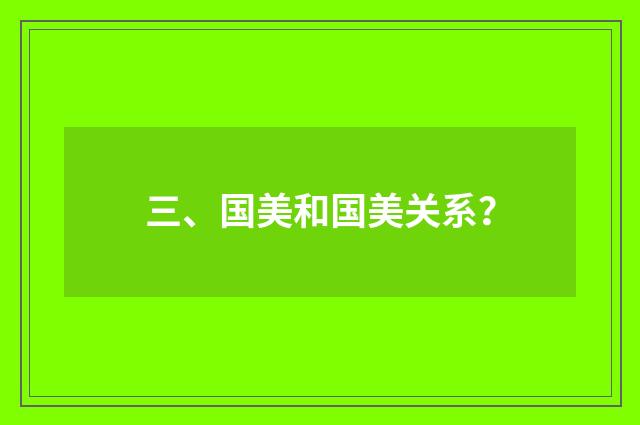 三、国美和国美关系？