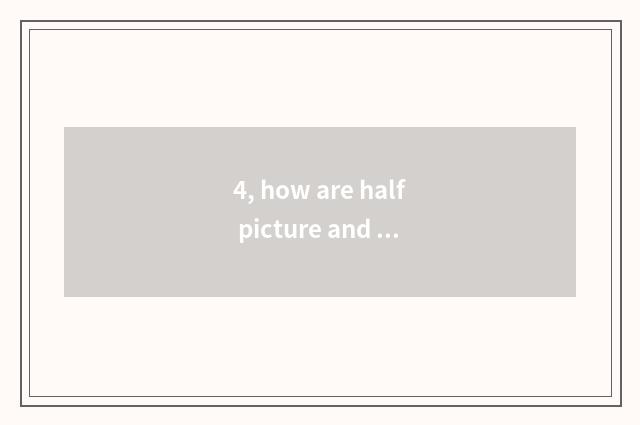 4, how are half picture and full frame focal length calculated?