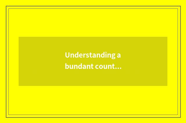 Understanding abundant county teachs a net