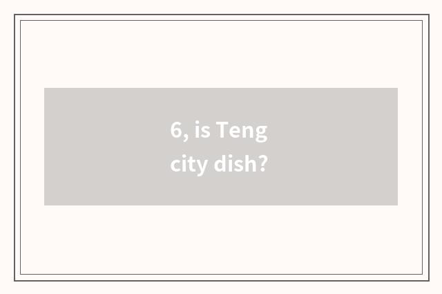 6, is Teng city dish?