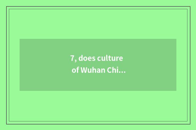 7, does culture of Wuhan China rock transmit limited company introduction?