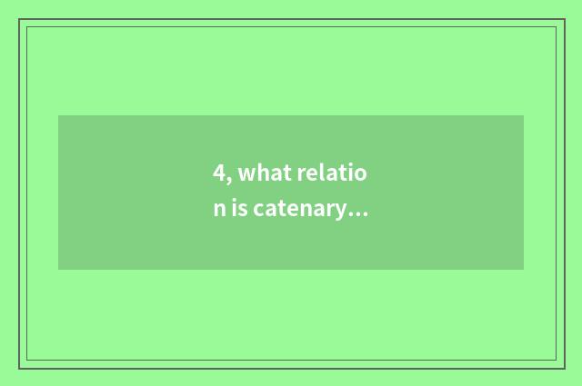 4, what relation is catenary home pays to be connected with manage room?