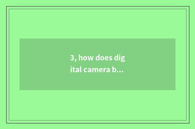 3, how does digital camera buy check?