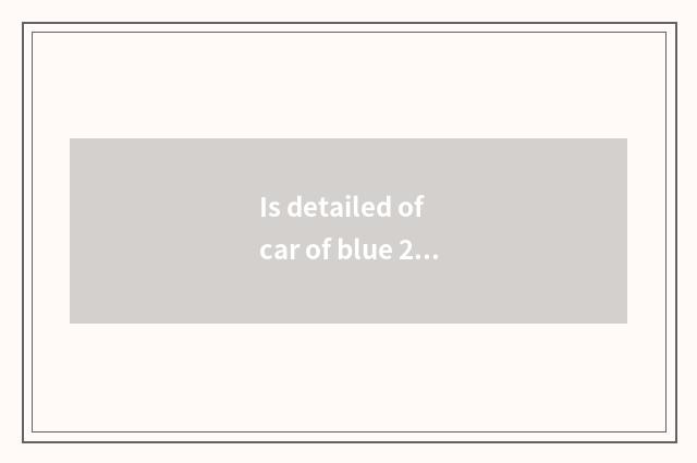 Is detailed of car of blue 2002 bird solved?