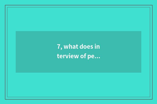 7, what does interview of pet doctor assistant need to prepare?