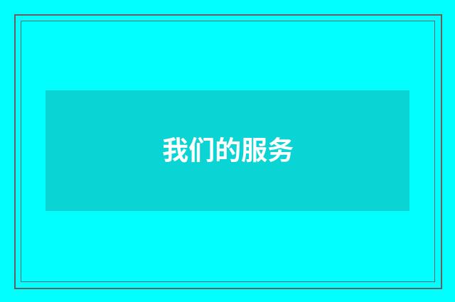 我们的服务