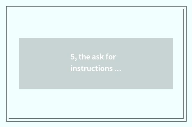 5, the ask for instructions that buys fire control equipment about application?