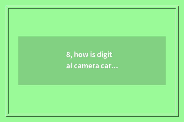 8, how is digital camera card inserted on computer lead plane to see a picture?