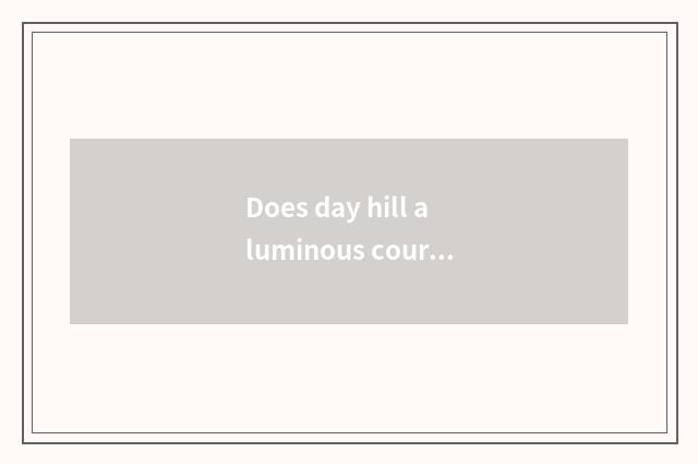 Does day hill aluminous course of study control a partner?