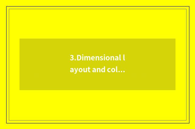 3.Dimensional layout and colour are applied