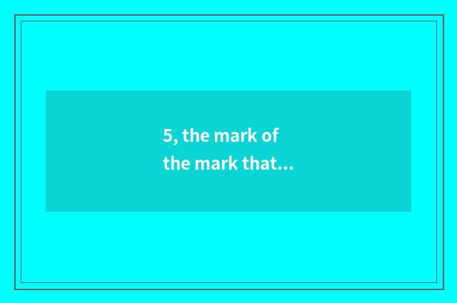 5, the mark of the mark that cold war begins and end?