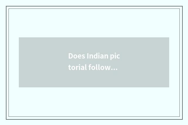Does Indian pictorial follow distinction of little illustrated magazine or newsp