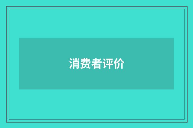 消费者评价