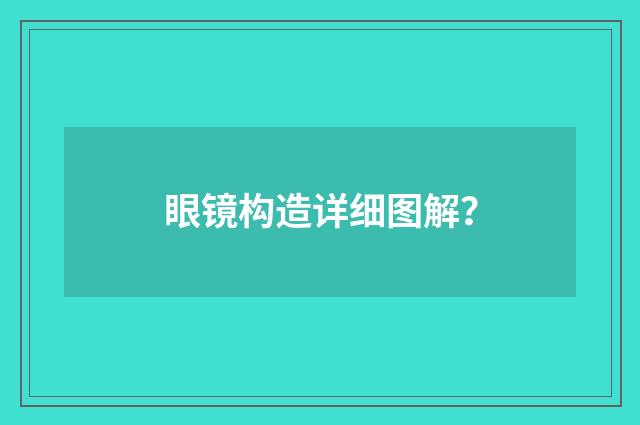 眼镜构造详细图解？