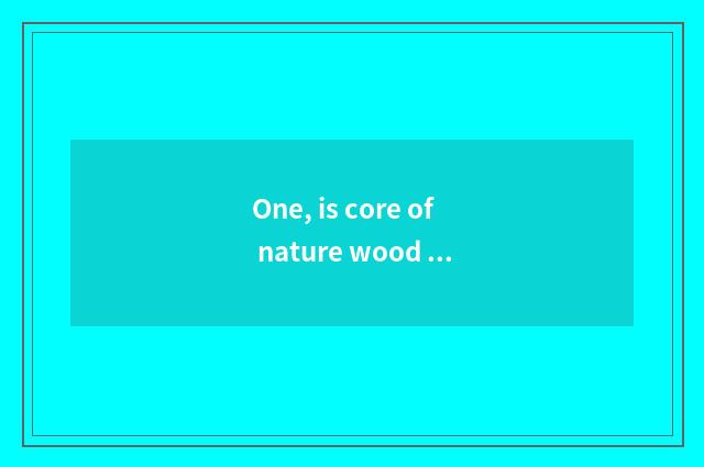 One, is core of nature wood door of real wood?