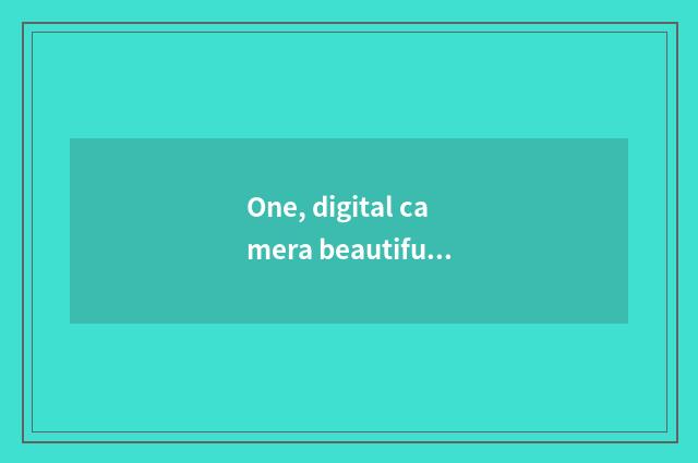 One, digital camera beautiful can A3400IS, beautiful can A2300, beautiful can A2