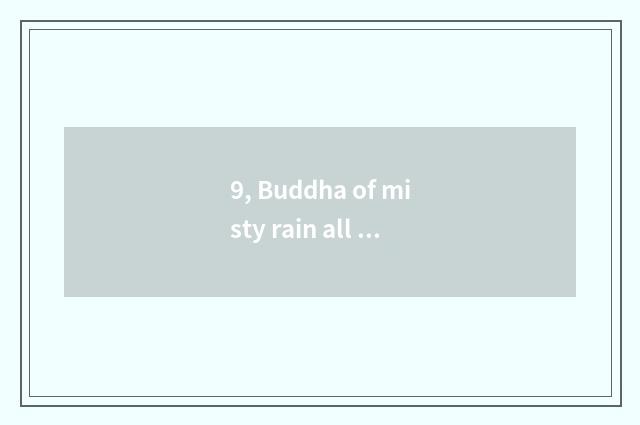 9, Buddha of misty rain all corners of the country bead how to obtain?