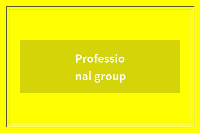 Professional group