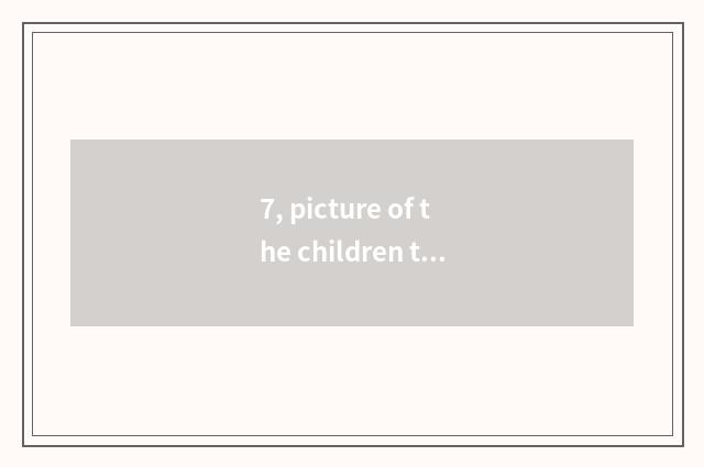 7, picture of the children that draw shrimp?