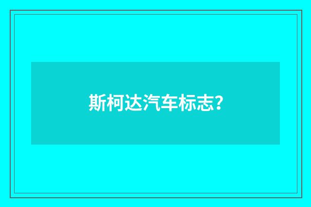 斯柯达汽车标志？