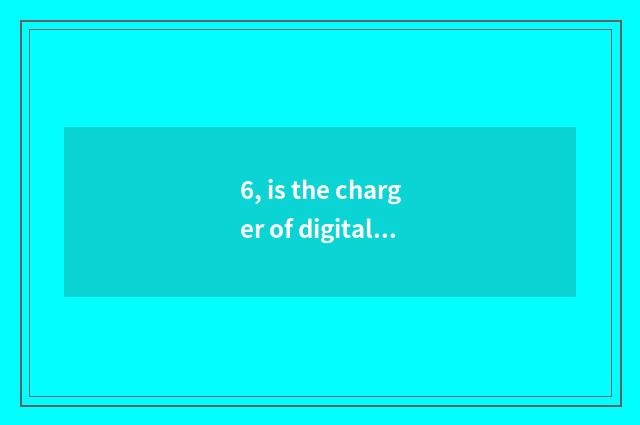 6, is the charger of digital camera general?