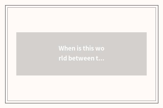When is this world between the direct seeding of in relief setting-up exercise t