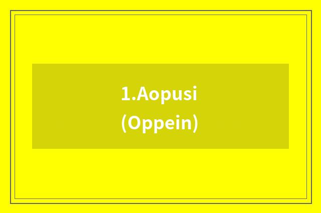 1.Aopusi (Oppein)
