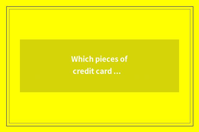 Which pieces of credit card should travel going abroad carry?