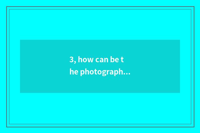 3, how can be the photograph format of digital camera just changed into mobile p