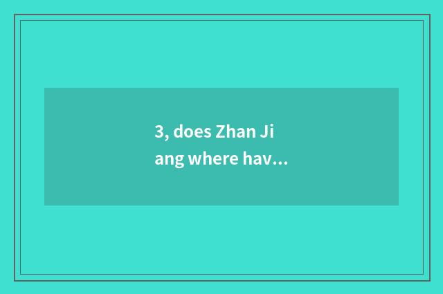 3, does Zhan Jiang where have pet dog to sell?